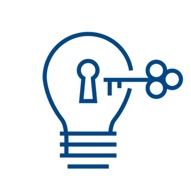 Lightbulb with a key