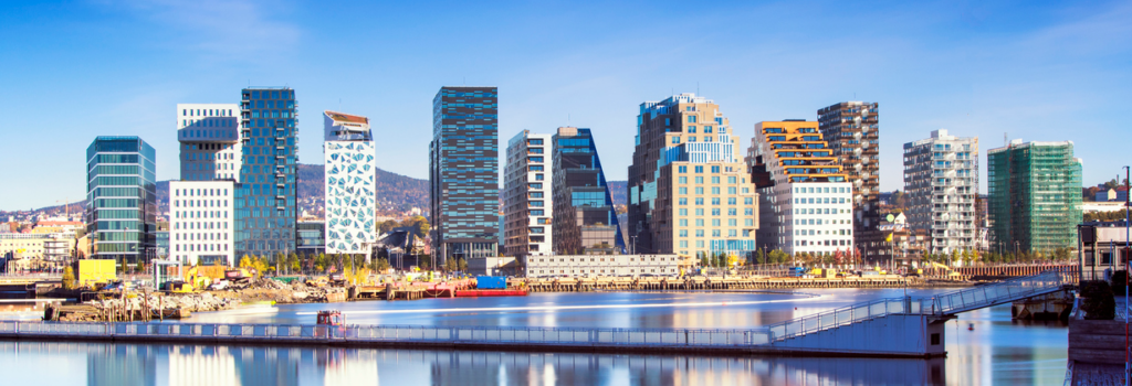 Banner of Oslo skyline